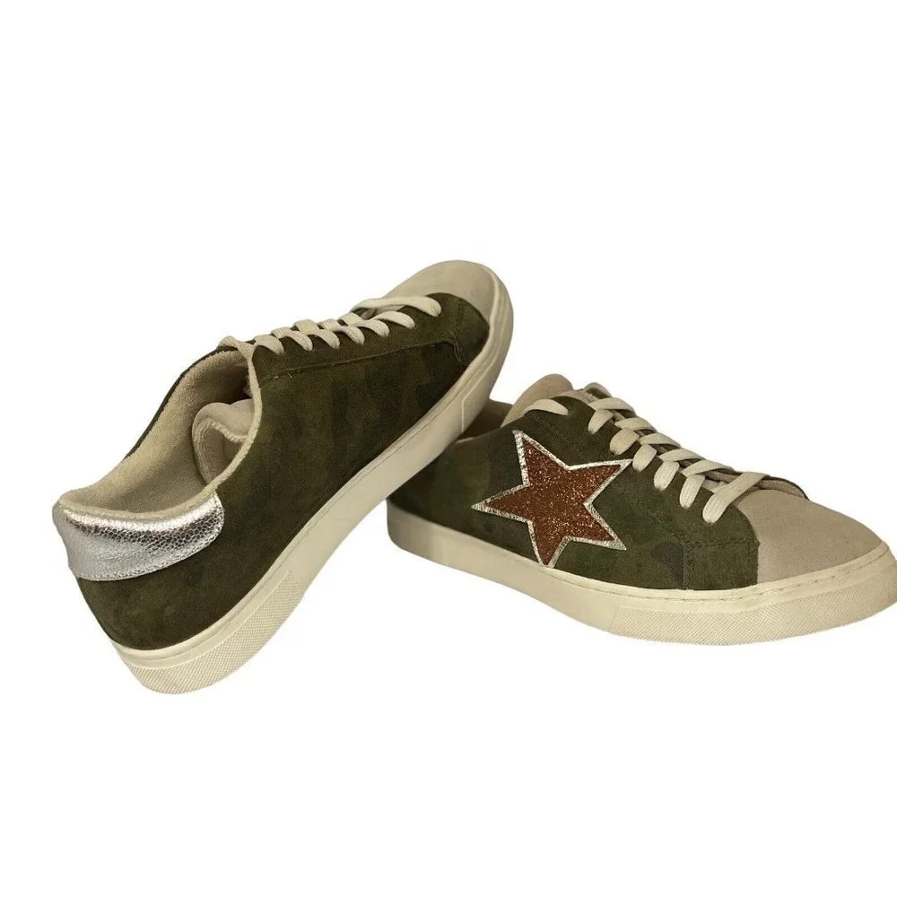 STEVEN MADDEN Rubie Multi-Function Camo Sneakers Womens 9.5M‎ Star Shoes Low Top